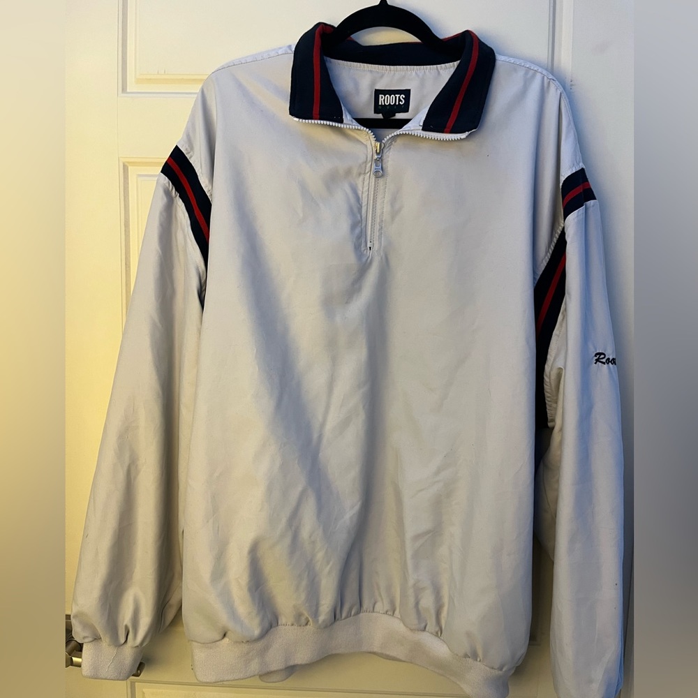 Roots vintage half zip windbreaker